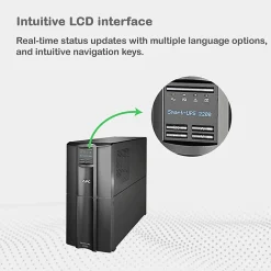 APC® Smart-UPS 10-Outlet Tower With SmartConnect, 2,200VA/1,920 Watts, SMT2200C