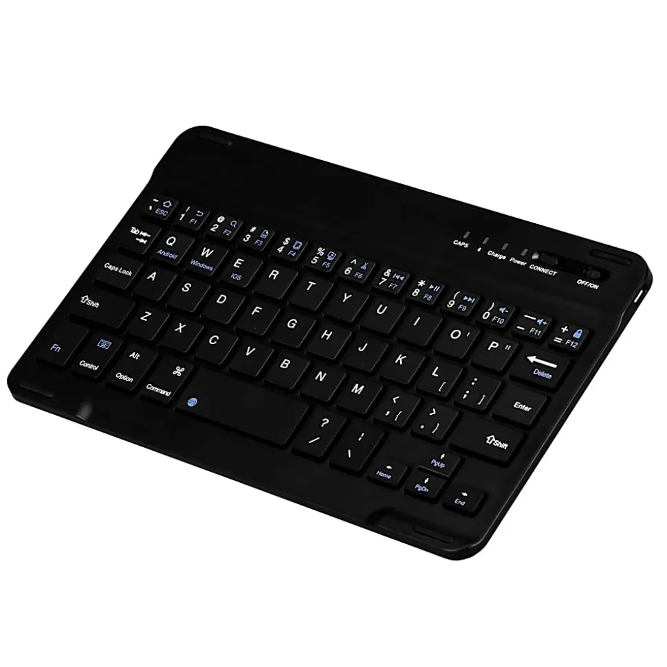 Argom Tech Ultra Slim Mobile Wireless Bluetooth Keyboard, Compact, Black, A00180