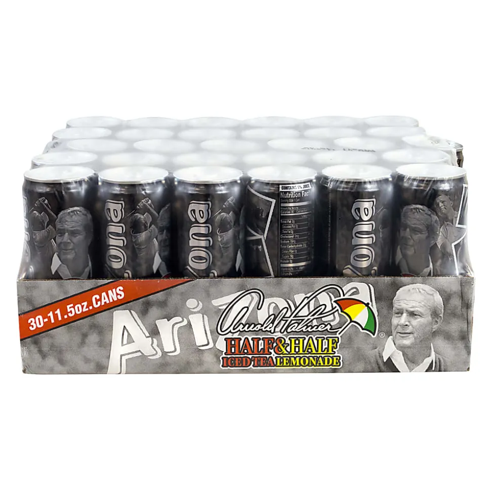 Arizona Arnold Palmer Half & Half, 11.5 Oz, Pack Of 30 Cans