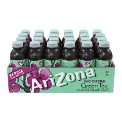 Arizona® Green Tea With Ginseng And Honey, 16 Oz, Carton Of 24