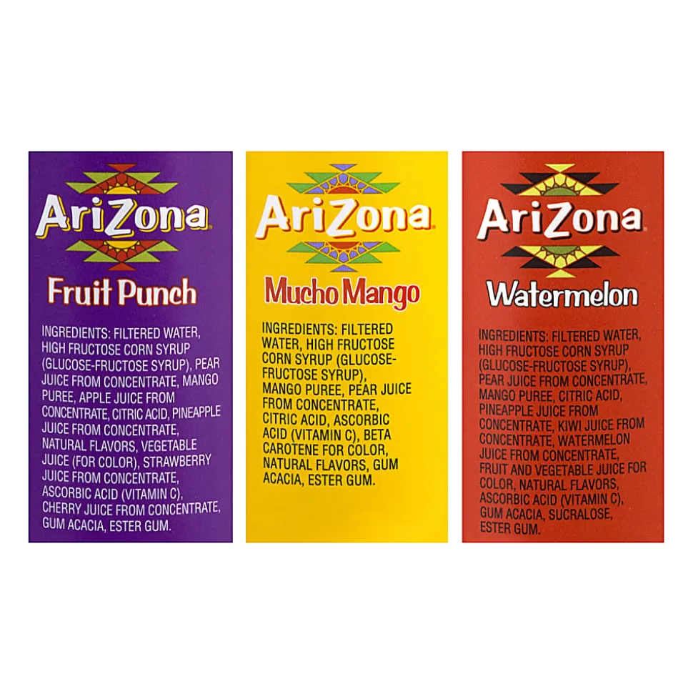 Arizona Juice Variety Pack, 20 Oz, Pack Of 24 Bottles