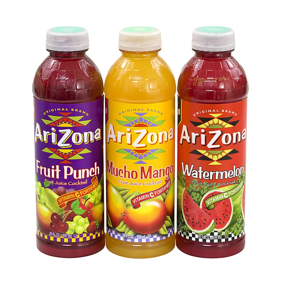 Arizona Juice Variety Pack, 20 Oz, Pack Of 24 Bottles