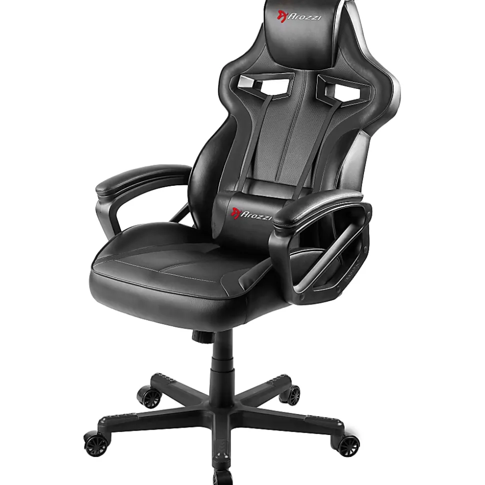 Arozzi Milano Enhanced Gaming Racing-Style Chair, Black