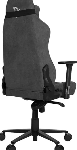 Arozzi Vernazza Premium Ergonomic Fabric High-Back Gaming Chair, Dark Gray/Black