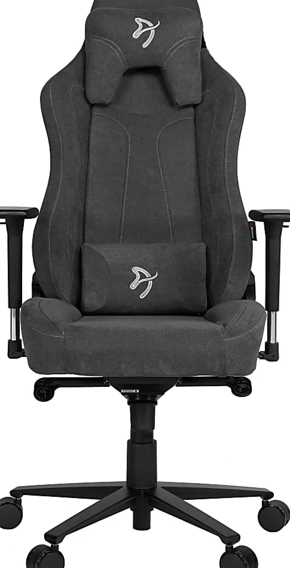 Arozzi Vernazza Premium Ergonomic Fabric High-Back Gaming Chair, Dark Gray/Black
