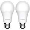 Array By Hampton A19 800-Lumen Smart Wi-Fi Adjustable LED Bulbs, 60-Watt, White, Pack Of 2 Bulbs