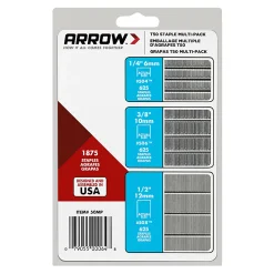 Arrow T50 Heavy-Duty Staples, Assorted Leg Lengths, Pack Of 1,875 Staples