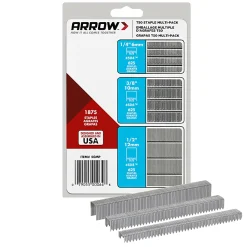 Arrow T50 Heavy-Duty Staples, Assorted Leg Lengths, Pack Of 1,875 Staples