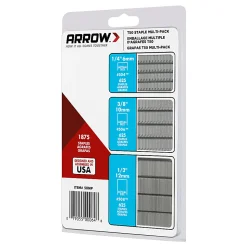 Arrow T50 Heavy-Duty Staples, Assorted Leg Lengths, Pack Of 1,875 Staples