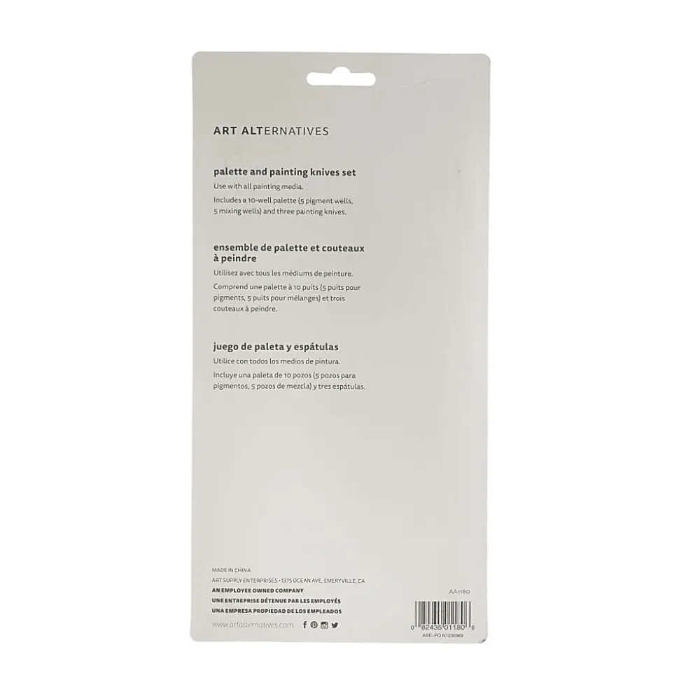Art Alternatives Artists' Palette & Knife Set, Multicolor