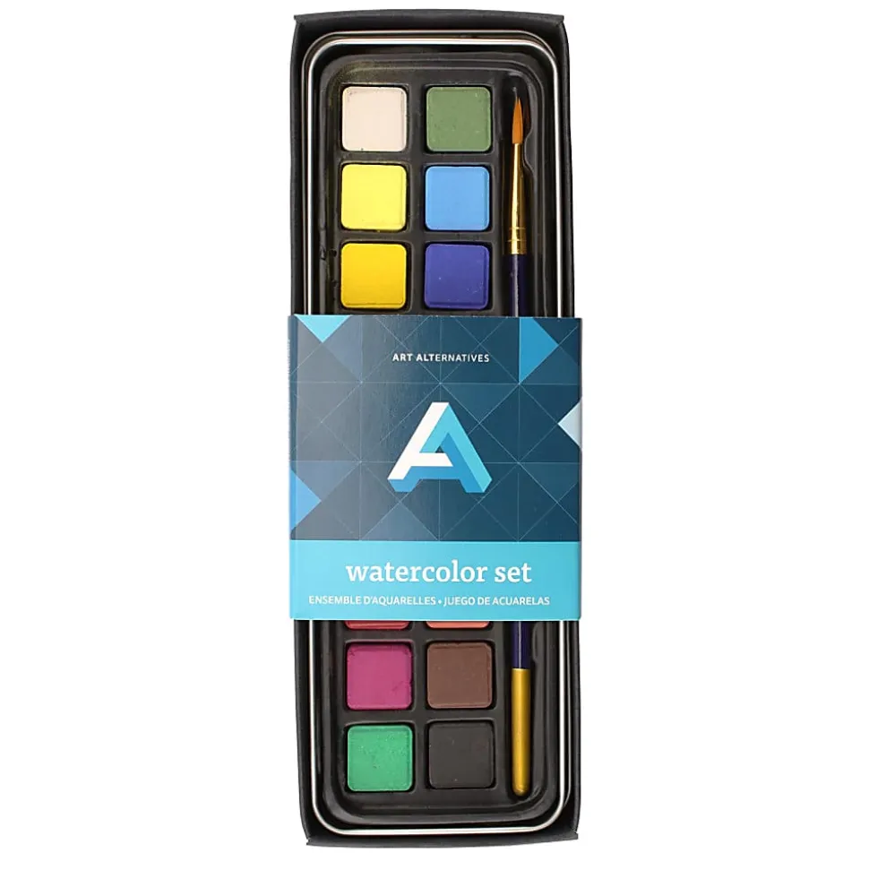 Art Alternatives Watercolor Art Tin Set