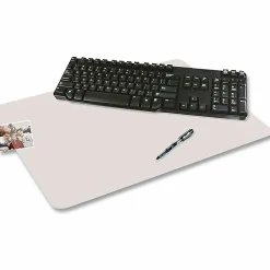 Artisticâ„¢ Eco-Clearâ„¢ Desk Pad With Antimicrobial Protection, Â 19" H x 24" W, Frosted Clear
