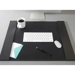 Artistic™ Leatherette Desk Pad With Fold-Out Side Rails, 24
