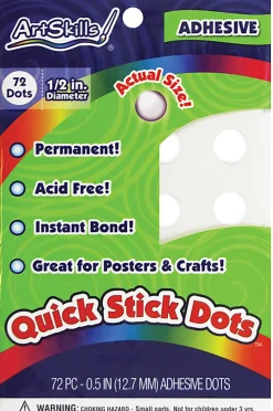 ArtSkills® Adhesive Sticky Dots, Clear, Pack of 72