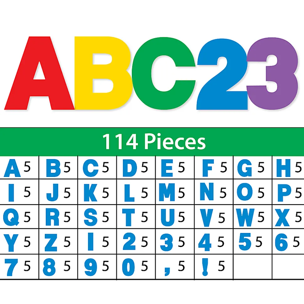 ArtSkills® Quick Letters, 4", Assorted Classic Colors, Pack Of 180