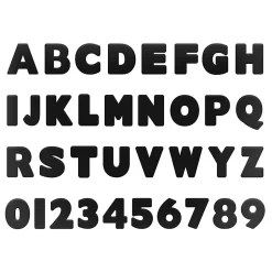 ArtSkills® Quick Letters, 4", Black/White, Pack Of 180