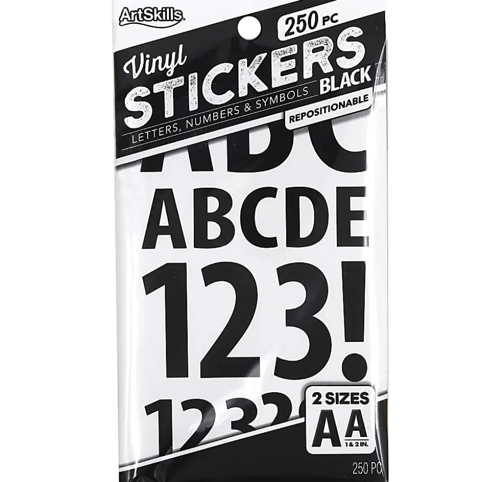 ArtSkills® Vinyl Letters, Black, Pack of 250