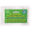 Ashley Productions Photo/Index Card Pockets, 4" x 6", Clear, 25 Pockets Per Pack, Set Of 5 Packs