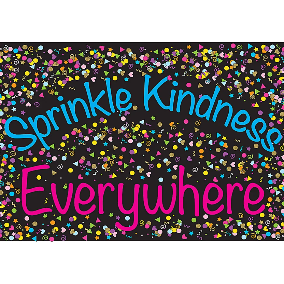 Ashley Smart Poly Computer Mouse Pad, 8" x 10", Sprinkle Kindness Everywhere, Pack Of 6 Mouse Pads