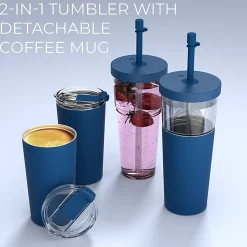 Asobu Marina 2-in-1 Tumbler, 28 Oz, Blue