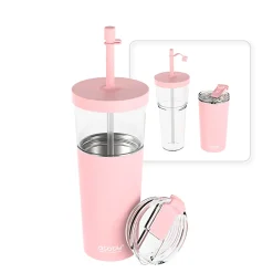 Asobu Marina 2-in-1 Tumbler, 28 Oz, Pink