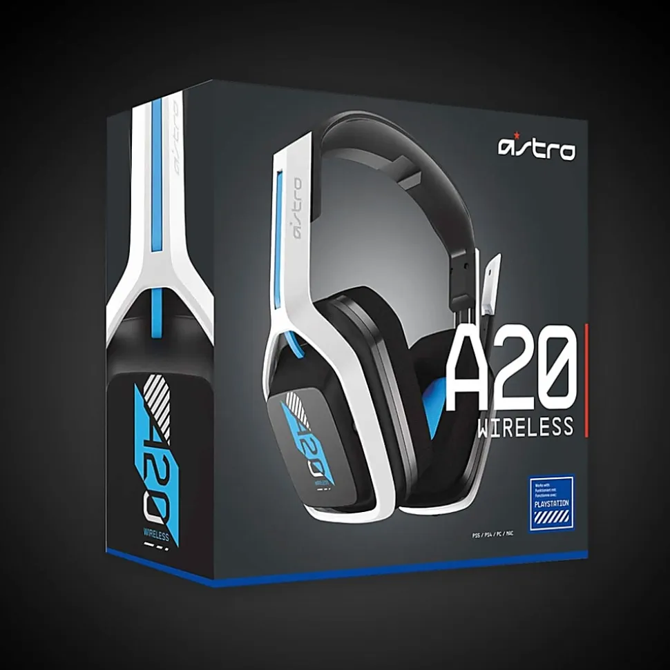 Astro A20 Wireless Gen 2 Headset - Stereo - USB - Wireless - 49.2 ft - 32 Ohm - 20 Hz to 20 kHz - Ove - 939001876