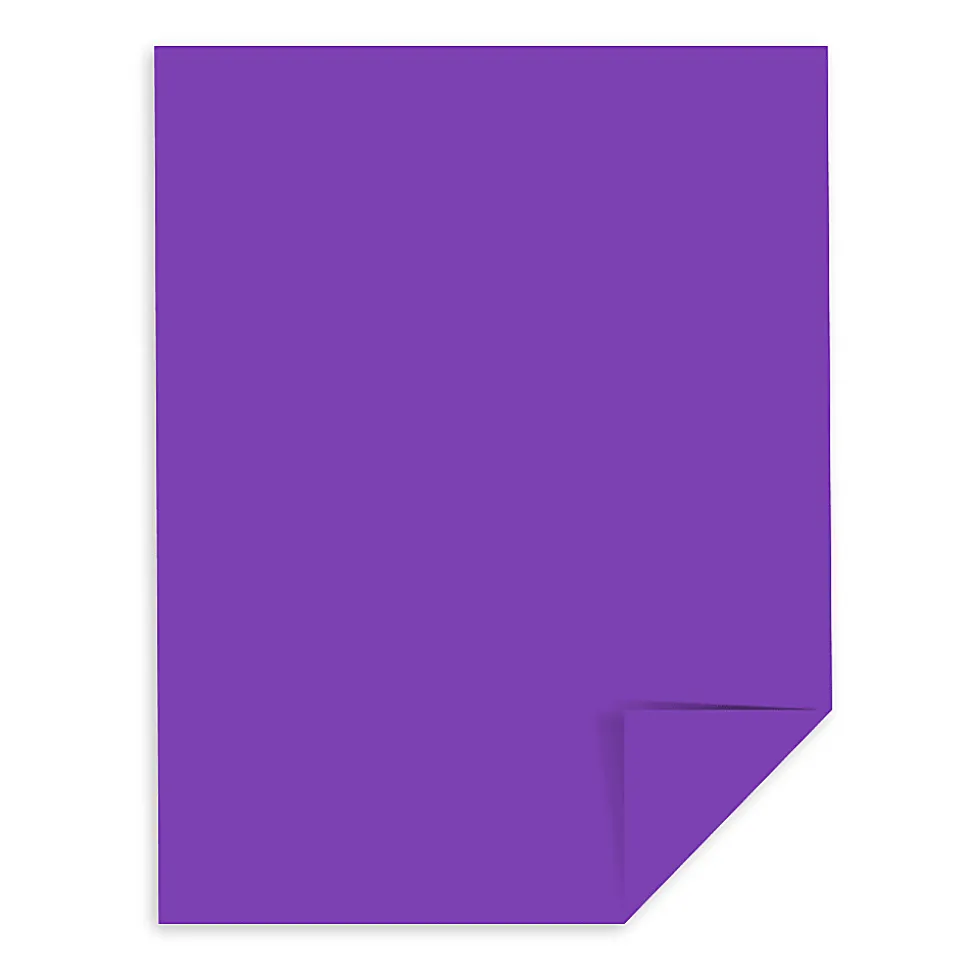 Astrobrights® Color Multi-Use Printer & Copy Paper, 1 Ream, Gravity Grape, Letter (8.5" x 11"), 500 Sheets Per Ream, 24 Lb, 94 Brightness