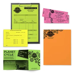 Astrobrights® Color Multi-Use Printer & Copy Paper, 1 Ream, Neon Assortment, Letter (8.5