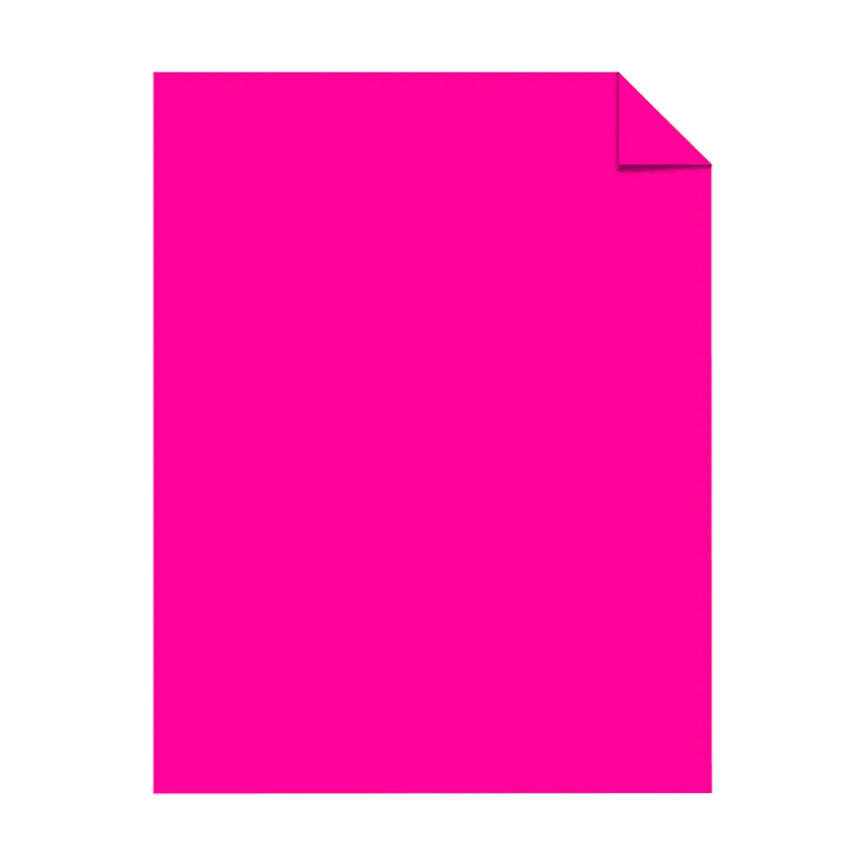 Astrobrights® Color Multi-Use Printer & Copy Paper, 1 Ream, Outrageous Orchid, Letter (8.5" x 11"), 500 Sheets Per Ream, 24 Lb, 94 Brightness