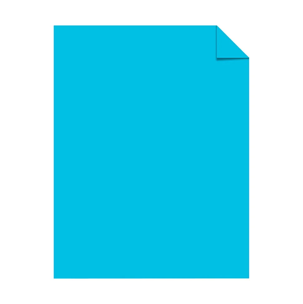 Astrobrights® Color Multi-Use Printer & Copy Paper, 1 Ream, Lunar Blue, Letter (8.5" x 11"), 500 Sheets Per Ream, 24 Lb, 94 Brightness