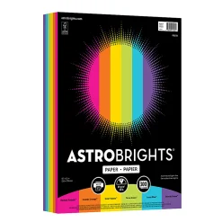 Astrobrights Color Paper, Fiesta Assortment, Letter (8-1/2" x 11"), 300 Sheets Per Ream, 24 Lb, 96 Brightness