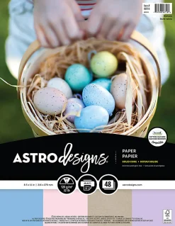 Astrodesigns Crafting Paper, Midtone Assortment, 32 lb., Letter Size (8.5" x 11"), Pack Of 48 Sheets, FSCĀ® Certified