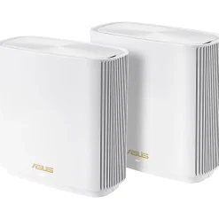 Asus ZenWiFi ET8 ET8 (W-2-PK) Wi-Fi 6 IEEE 802.11ax Wireless Router - 2.40 GHz ISM Band - 5 GHz UNII Band - ET8W2PK
