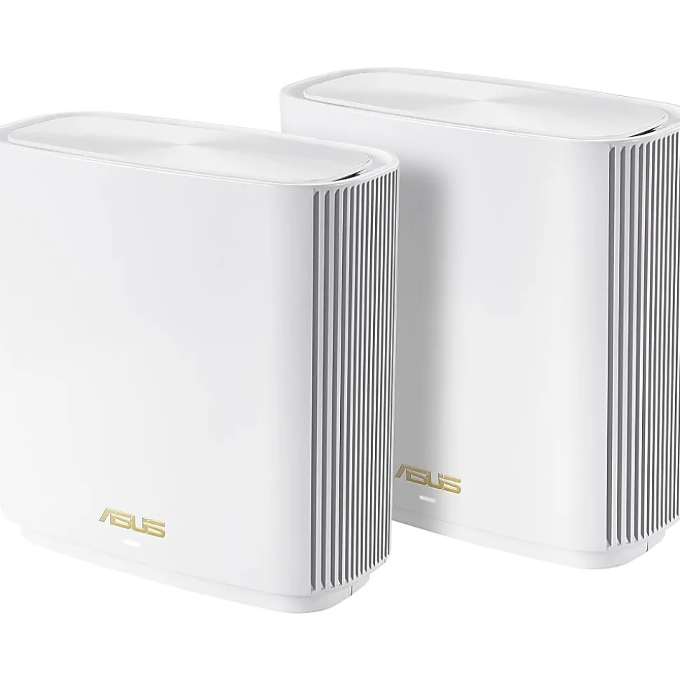 Asus ZenWiFi ET8 ET8 (W-2-PK) Wi-Fi 6 IEEE 802.11ax Wireless Router - 2.40 GHz ISM Band - 5 GHz UNII Band - ET8W2PK