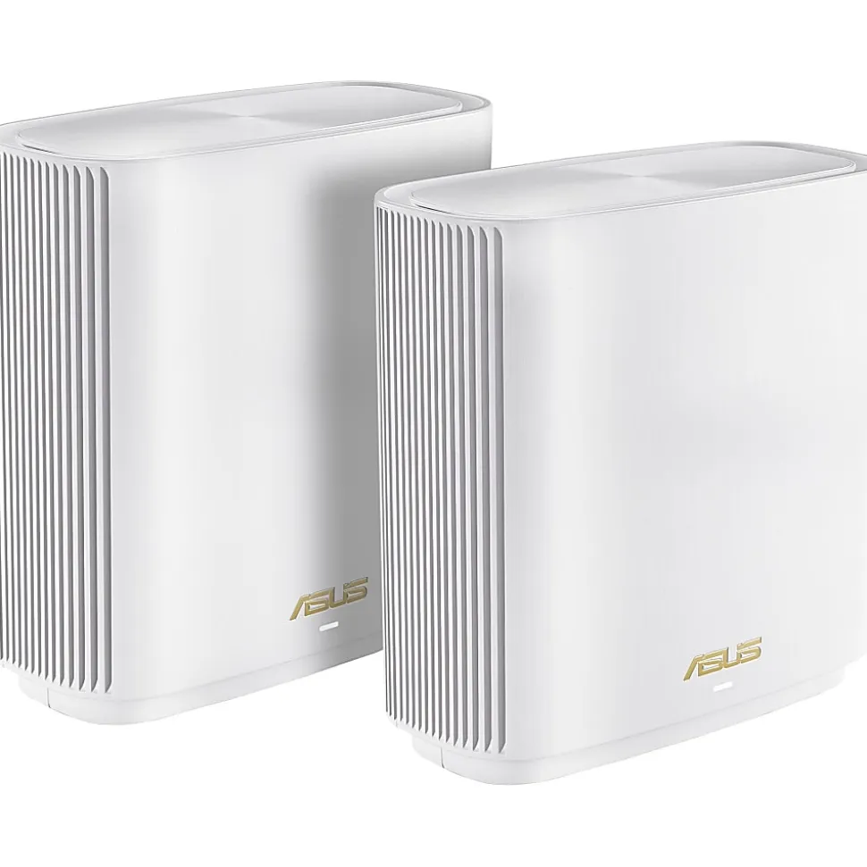 Asus ZenWiFi ET8 ET8 (W-2-PK) Wi-Fi 6 IEEE 802.11ax Wireless Router - 2.40 GHz ISM Band - 5 GHz UNII Band - ET8W2PK