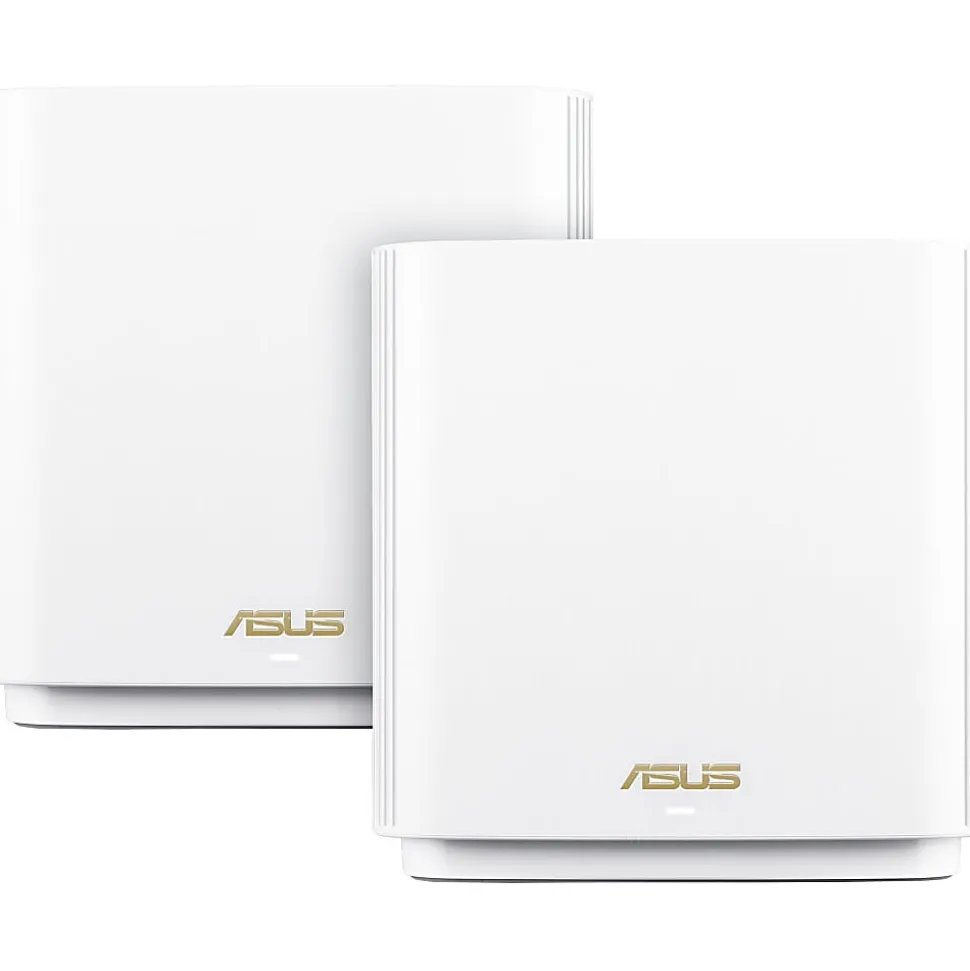 Asus ZenWiFi ET8 ET8 (W-2-PK) Wi-Fi 6 IEEE 802.11ax Wireless Router - 2.40 GHz ISM Band - 5 GHz UNII Band - ET8W2PK