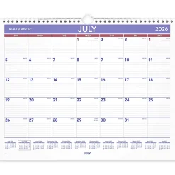 AT-A-GLANCE® Academic 2026-2027 Monthly Wall Calendar, Medium, 15