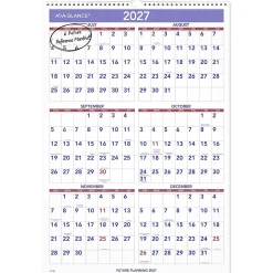 AT-A-GLANCE® Academic 2026-2027 Monthly Wall Calendar, Large, 15 1/2