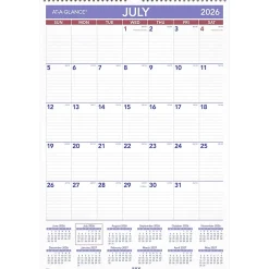 AT-A-GLANCE® Academic 2026-2027 Monthly Wall Calendar, Large, 15 1/2