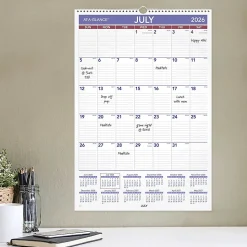 AT-A-GLANCE® Academic 2026-2027 Monthly Wall Calendar, Large, 15 1/2
