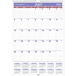 AT-A-GLANCE® Academic 2026-2027 Monthly Wall Calendar, Large, 15 1/2