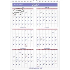 AT-A-GLANCEĀ® Academic 2026-2027 Monthly Wall Calendar, Medium, 12" x 17"