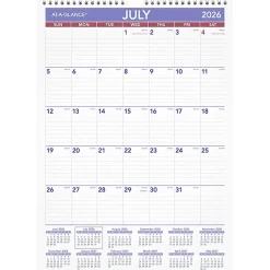 AT-A-GLANCE® Academic 2026-2027 Monthly Wall Calendar, Medium, 12