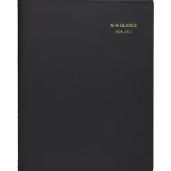 AT-A-GLANCE® Academic 2026-2027 Weekly Appointment Book Planner, Black, Large, 8 1/4