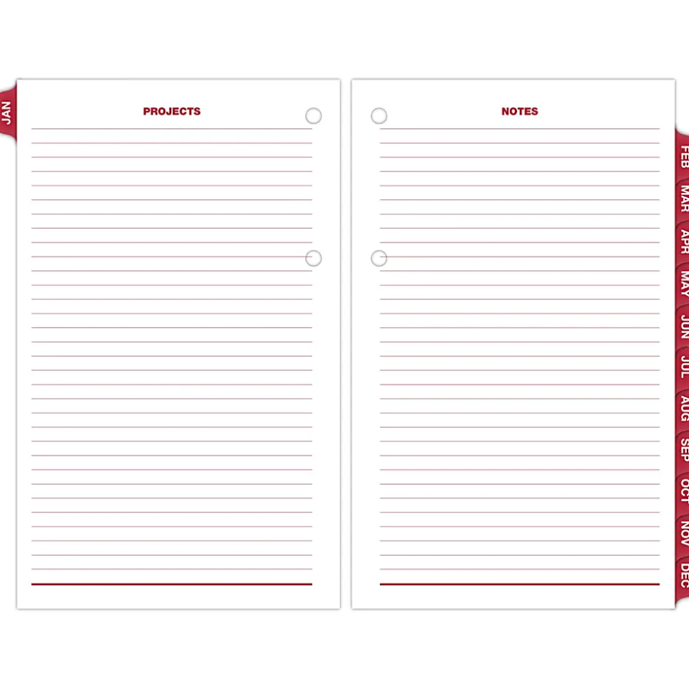 AT-A-GLANCE® Burkhart's Day Counter® 2026 Daily Loose-Leaf Desk Calendar Refill, Large, 4 1/2" x 7 1/2"