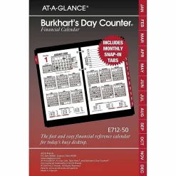 AT-A-GLANCE® Burkhart's Day Counter® 2026 Daily Loose-Leaf Desk Calendar Refill, Large, 4 1/2