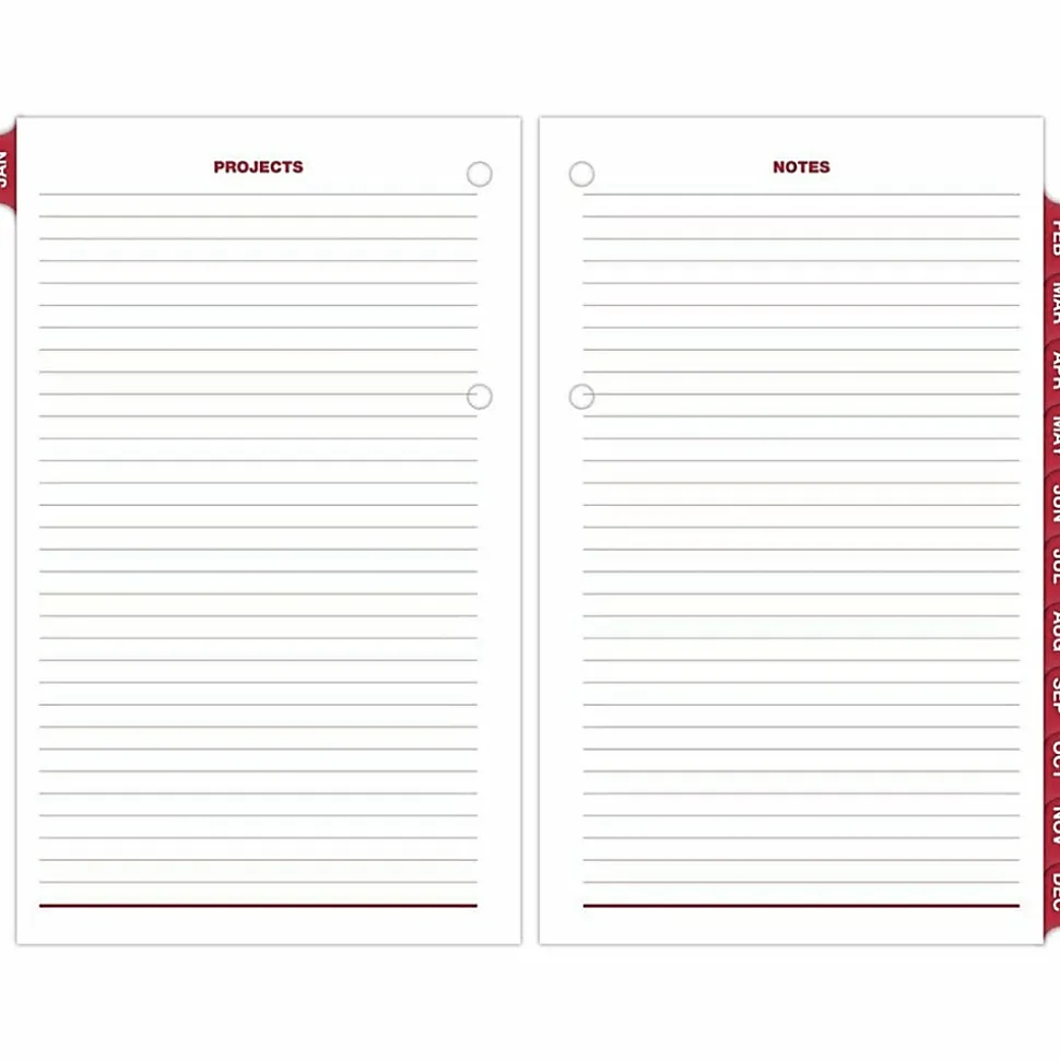 AT-A-GLANCE® Burkhart's Day Counter® 2026 Daily Loose-Leaf Desk Calendar Refill, Large, 4 1/2" x 7 1/2"