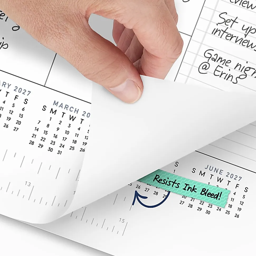 AT-A-GLANCE® Contemporary Academic 2026-2027 Monthly Desk Pad Calendar, Standard, 21 3/4" x 17"