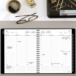 AT-A-GLANCE® Contemporary Academic 2026-2027 Weekly Monthly Planner, Black, Large, 8 1/4