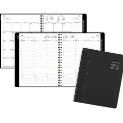 AT-A-GLANCE® Contemporary Academic 2026-2027 Weekly Monthly Planner, Black, Large, 8 1/4